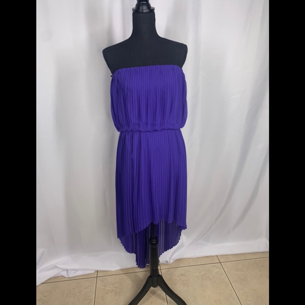 BCBGeneration Purple High Low Dress.